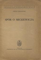 Spór o Mickiewicza.