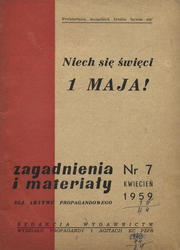Zagadnienia i Materiały dla Aktywu Propagandowego. R. 1959, nr 7.