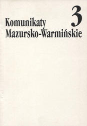 Komunikaty Mazursko-Warmińskie. R. 2003, nr 3 (241).