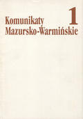 Komunikaty Mazursko-Warmińskie. R. 2006, nr 1 (251).