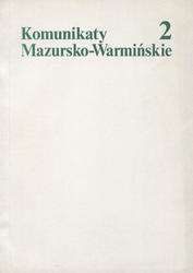 Komunikaty Mazursko-Warmińskie. R. 1996, nr 2 (212).