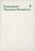 Komunikaty Mazursko-Warmińskie. R. 1996, nr 4 (214).