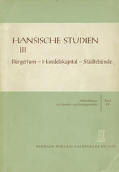 Bürgertum, Handelskapital, Städtebünde