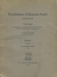 Preussisches Urkundenbuch. Bd. 3.