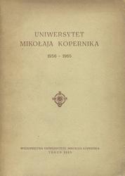 Uniwersytet Mikołaja Kopernika 1956-1965.