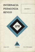 Internacia Pedagogia Revuo. Jarkolekto 1 (1970), n-ro 0 (provnumero).