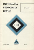 Internacia Pedagogia Revuo. Jarkolekto 1 (1970), n-ro 1.