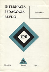 Internacia Pedagogia Revuo. Jarkolekto 1 (1971), n-ro 2.