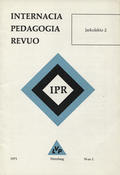 Internacia Pedagogia Revuo. Jarkolekto 2 (1971), n-ro 1.