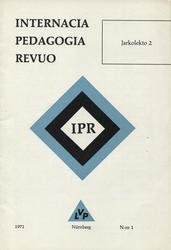 Internacia Pedagogia Revuo. Jarkolekto 2 (1971), n-ro 1.