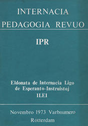 Internacia Pedagogia Revuo. 1973, novembro (varbnumero).