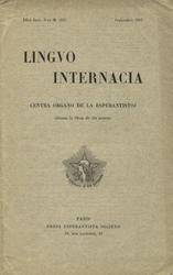 Lingvo Internacia. XII-a Jaro (1907), n-ro 9 (165).