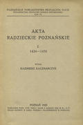 Akta radzieckie poznańskie. 1-3.