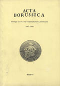 Acta Borussica. Bd. 6 (1997-1998).