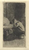 Kollwitz Käthe (1867-1945) – Kobieta przy kołysce.