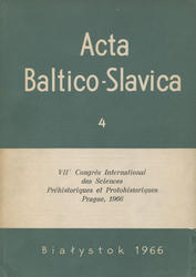 Acta Baltico-Slavica. T. 4 (1966).