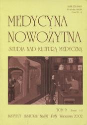 Medycyna Nowożytna. T. 9 (2002), z. 1/2.