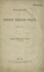 Zur Genesis der zweiten Theilung Polens 1792-1793.