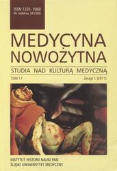 Medycyna Nowożytna. T. 17 (2011), z. 1.
