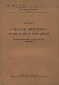 Sójka Jan – Z dziejów drukarstwa w Poznaniu w XVII wieku.