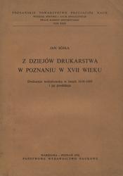 Z dziejów drukarstwa w Poznaniu w XVII wieku.