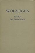 Wolzogen Jan Ludwik – Uwagi do Medytacji metafizycznych René Descartes’a.
