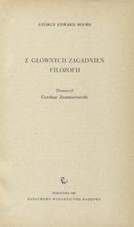 Z głównych zagadnień filozofii.
