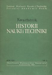 Kwartalnik Historii Nauki i Techniki. R. 14 (1969), nr 2.