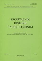Kwartalnik Historii Nauki i Techniki. R. 49 (2004), nr 3-4.