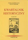 Kwartalnik Historyczny. R. 112 (2005), nr 4.