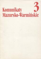 Komunikaty Mazursko-Warmińskie. R. 2005, nr 3 (249).