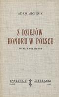 Michnik Adam – Z dziejów honoru w Polsce.