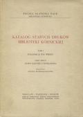 Katalog starych druków Biblioteki Kórnickiej. T. 1, cz. 2.