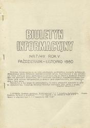 Biuletyn Informacyjny. R. 5 (1980), nr 7 (41).