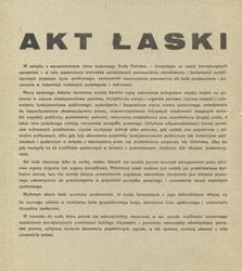 Akt łaski.