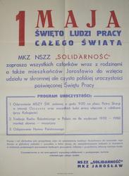 1 Maja: święto ludzi pracy całego świata.