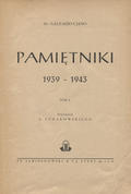 Ciano Galeazzo – Pamiętniki 1939-1943. T. 1-2.
