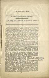 The Russo-Dutch Loan.