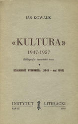 „Kultura” 1947-1957 : bibliografia zawartości treści.