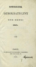 Noworocznik Demokratyczny. R. 2, 1843.