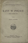 Harassek Stefan – Kant w Polsce przed rokiem 1830.