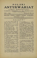 Katalog / Antykwarjat „Lamus Heraldyczny”. 1937, nr 10 (maj).
