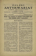 Katalog / Antykwarjat „Lamus Heraldyczny”. 1938, nr 19 (listopad).