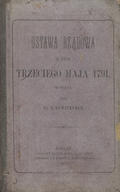 Tomicki Symforion – Ustawa rządowa z dnia trzeciego maja 1791.