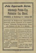 [Afisz] Pola Esperanto Servo.