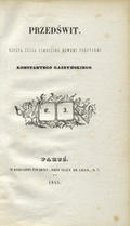Krasiński Zygmunt – Przedświt.