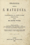 [Biblia] Ewangelia według ś. Mateusza.