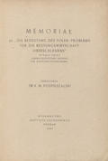 Memoriał pt. „Die Bedeutung des Polens-Problems für die Rüstungswirtschaft Oberschlesiens” wydany przez „Oberschlesisches Institut für Wirtschaftsforschung”.
