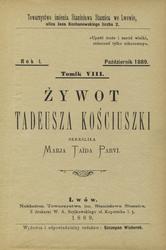 Żywot Tadeusza Kościuszki.