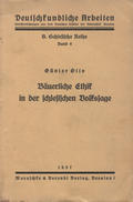 Otto Günther – Bäuerliche Ethik in der schlesischen Volkssage.